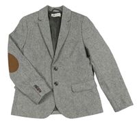 Šedé melírované společenské sako H&M