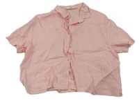 Světlerůžová crop halenka H&M