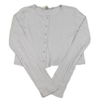 Světlefialové vzorované propínací crop triko H&M