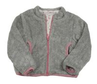 Šedá chlupatá podšitá propínací mikina Impidimpi