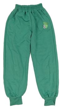 Zelené tepláky s nášivkou 