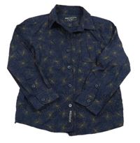 Tmavomodrá vzorovaná košile C&A