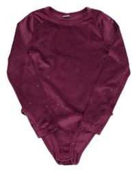 Fuchsiové sametové třpytivé body Tu