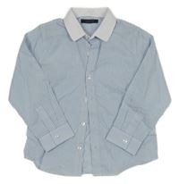 Modro-bílá pruhovaná košile Next