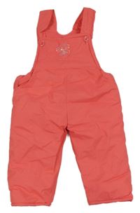 Korálové laclové oteplovačky s motýlkem 