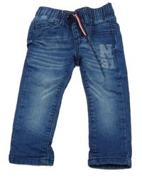 Modré skinny rifle noppies baby