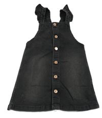 Černé riflové propínací šaty 