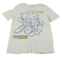 Bílé tričko se Sonicem H&M