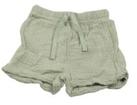 Světlezelené mušelínové kraťasy Ergee