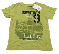 Nové - zelené tričko s nápisem H&M