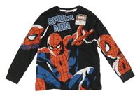Nové - černé pyžamové triko se Spidermanem F&F