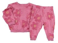 2set - Růžová květovaná mikina + tepláky Matalan