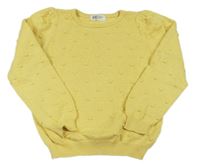 Žlutý svetr s 3D puntíky H&M