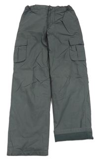 Antracitové outdoorové cargo kalhoty Mountain Warehouse