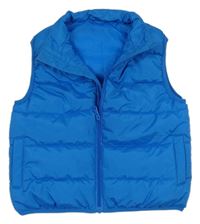 Modrá šusťáková zateplená vesta Dunnes