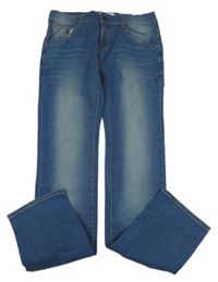 Modré slim fit rifle Alive