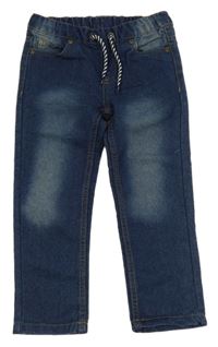 Tmavomodré teplákové rifle X-mail