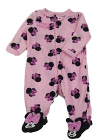 Růžový fleecový overal s Minnie Primark