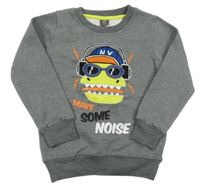 Šedá mikina s dinem Kiki&Koko