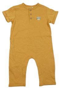 Hořčicový overal s gepardem 