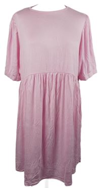 Dámské světlerůžové midi těhotenské šaty MissGuided 