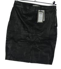 Nové - Dámská černá koženková minisukně Vero Moda 