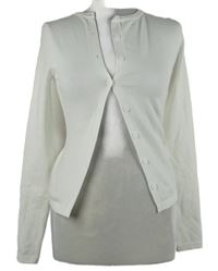 Dámský bílý propínací svetr Musera