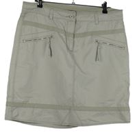 Dámská béžová plátěná sukně Cecil 