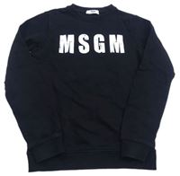 Černá mikina s nápisem MSGM