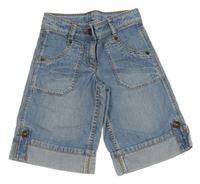 Modré riflové kraťasy Next