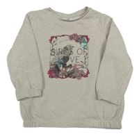 Béžová mikina s obrázkem Topolino