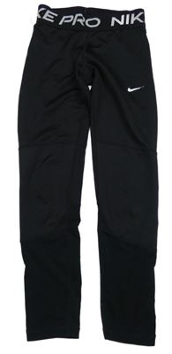 Černé sportovní legíny s logem Nike