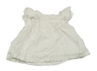 Bílá květinová halenkaTU