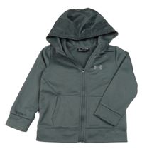 Šedá propínací sportovní funkční mikina s kapucí Under Armour