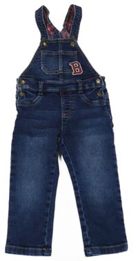 Modré laclové rifle s písmenem Mayoral
