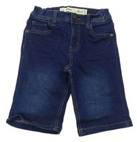 Tmavomodré skinny riflové kraťasy Denim 