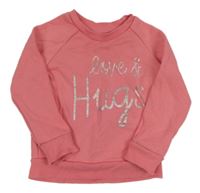 Růžová mikina s nápisem Primark