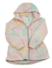 Barevná pastelová šusťáková jarní parka s kapucí Dopodopo