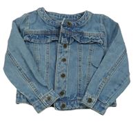 Modrá riflová bunda s volánkem M&S