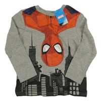 Nové - Šedé triko se Spidermanem Marvel