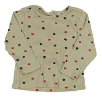 Béžové triko s jablíčky Orchestra 