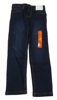 Nové - Tmavomodré slim rifle Denim Co.