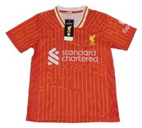 Nové - Červeno-žluté vzorované tričko - FC Liverpool