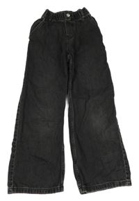 Tmavošedé wide leg rifle H&M