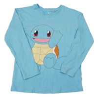 Modré triko s pokémonem H&M