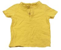 Žluté tričko s knoflíčky F&F
