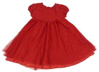 Červené síťované šaty zn. H&M