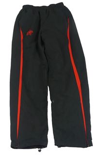 Černo-červené šusťákové kalhoty Grinario