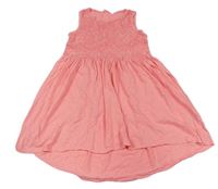 Růžové šaty s krajkou H&M