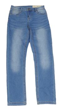 Modré teplákové skinny fit rifle Pepperts